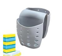 Porta spugna per lavello, cestello di scarico per lavello da cucina, organizzatore di spugna da sella con fori di drenaggio, scolapiatti per cestello di scarico, filtro di scarico per lavello a sella