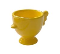 Porta spugnette for il trucco con base rialzata, colore solido, impugnatura antiscivolo, buona presa, sala da pranzo(Yellow)
