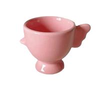 Porta spugnette for il trucco con base rialzata, colore solido, impugnatura antiscivolo, buona presa, sala da pranzo(Pink)