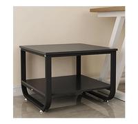 Porta Stampante Supporto Da Tavolo Per Stampante, Per Doppio, Ripiani Di Stoccaggio Per Carichi Pesanti Rack Per Per Fotocopiatrice Per Laser Organizer Scrivania Ufficio(Black,60*60*60cm)