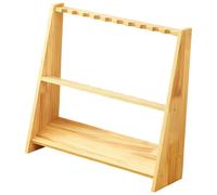 Porta stecche da biliardo in legno a 10 posti, accessori per biliardo, porta