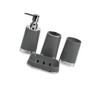 Porta Stoccaggio Del Bagno Organizzazione Del Set Carta Montata A Parete Porta Carta Per Spazzolino Bottiglia Sapone Facile Assemblaggio Set Stoccaggio Bagno In Plastica