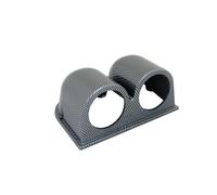 Porta strumenti 2'' da cruscotto Simoni Racing 2 fori orizzontale carbon look