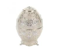 Porta stuzzicadenti automatico d'epoca, scatola dispenser per stuzzicadenti in metallo in lega di zinco (Color: Silver)