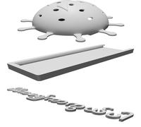 Porta Stuzzicadenti Dispenser Design Virus - Supporto Igienico Senza Contatto