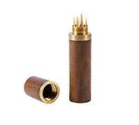 Porta stuzzicadenti, dispenser legno portatile mini tasca kit viaggio ultraleggero for ufficio, soggiorno