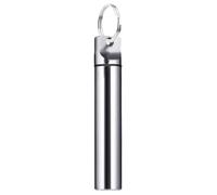 Porta stuzzicadenti per portafoglio, escursione stuzzicadenti in lega di alluminio, porta borsa a tracolla - Scegli un elegante secchio igienico per casa, ufficio, restauro, argento, descrizione