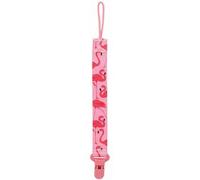 Nuby - Porta-ciuccio - Porta-ciuccio in tessuto con clip in plastica - Rosa