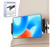 Porta tablet da auto poggiatesta Regolabile Rotazione a 360º Facile installazione senza attrezzi Compatibile con Tablet PC da 7" a 12"