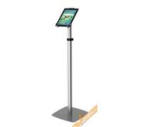 PORTA TABLET UNIVERSALE 10" DA PAVIMENTO ALTEZZA REGOLABILE CHIUSURA A CHIAVE