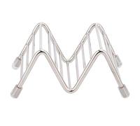 Porta tacos in acciaio inox 304, 4 posti - mantiene i tacos in posizione perfetta, resistente a calore e corrosione, facile da pulire, ideale per casa e ristorante (1/2 griglia)