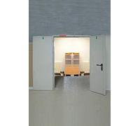 PORTA TAGLIAFUOC O 1 ANTA REVERSIBILE ANTIPANICO REI 120 ANTINCENDIO (160x215-2 ante 80+80 - con doppio manigl. antip.)