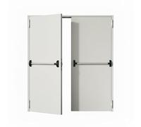 PORTA TAGLIAFUOCO 1 ANTA REVERSIBILE ANTIPANICO REI 120 ANTINCENDIO (160x215-2 ante 80+80 - con doppio manigl. antip.)