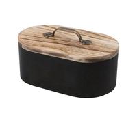 Porta tamponi - Scatola portaoggetti in legno con coperchio | Custodia organizer per prodotti per il periodo del WC | SWAB Hairpin Medicine Cosmetici Armadietto da banco Armadietto