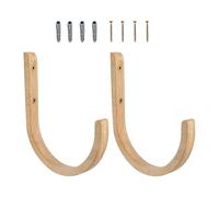 Porta tappetino da yoga, 2 pezzi con viti e supporto a risparmio di spazio, supporto da parete per tappetino da yoga, organizer per fasce elastiche, corda per saltare, rullo in schiuma e
