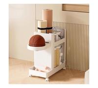 Porta tappetino yoga 10x20x20 pollici Grande capacità Porta tappetino yoga a 2 livelli Organizzatore for attrezzature da allenamento multifunzionale con ruote(White,A)