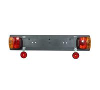 Porta targa con barra luminosa presa a 7 pin Peruzzo Gris