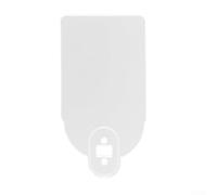 Porta targa in acrilico per Xiaomi M365 Scooter che supporta le dimensioni standard della targa sul parafango anteriore (bianco)