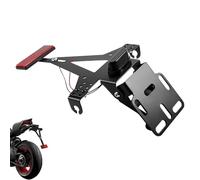 Porta Targa Moto, Portatarga Moto Universale Regolabile con Illuminazione Targa e Catarifrangente, Supporto Targa MotO Compatibile con La Maggior Parte Dei Modelli Di Comuni