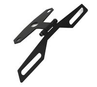 Porta Targa Moto Supporto Per Targa Universale Per Moto Fanale Posteriore Fisso Pieghevole Supporto Per Targa Supporto Per Luce Supporto Per Staffa Targa Moto(Black1X)