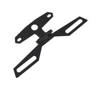 Porta Targa Moto Supporto Per Targa Universale Per Moto Fanale Posteriore Fisso Pieghevole Supporto Per Targa Supporto Per Luce Supporto Per Staffa Targa Moto(Black2X)