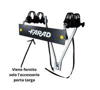 PORTA TARGA PORTABICI DA GANCIO TRAINO per VARAITA FARAD