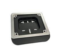 Porta Targa Portatarga con Cornice in Acciaio Inox Targhe 6 Cifre per Ciclomotori Scooter 50 cc Ciao Si Bravo Boxer Grillo Boss Vespa ecc