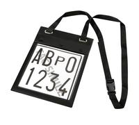 PORTA TARGA DI PROVA AUTO DOPPIA TASCA ASTUCCIO CUSTODIA DOCUMENTI 19907