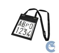 PORTA TARGA DI PROVA AUTO DOPPIA TASCA ASTUCCIO CUSTODIA DOCUMENTI 19907