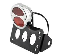 Porta targa Supporto per targa posteriore laterale per moto, nero/cromato, adatto per Harley Sportster S Bobber Chopper(Chrome)