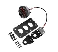 Porta targa Supporto universale per targa posteriore per moto, con numero di laterale, supporto per luce freno, adatto per Harley e BMW