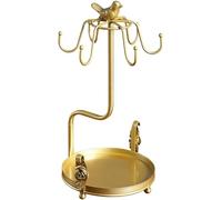 Porta tazza da tè, supporto per tazza in metallo con 6 ganci - Capacità generosa, gancio per tazza con , organizzatore da cucina per tazze e piattini