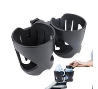 Porta tazza in sedia a rotelle - Organizzatore per bottiglie 2 in 1, supporto per bevande a passeggino, pinza per portabicchiere a prova di fuoriuscita, supporto universale per Walker Rollator
