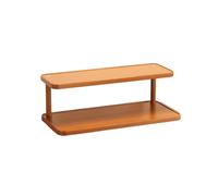 Porta Tazze da Tavolo in Legno, Supporto per Conservazione, Scaffale per Spezie, Espositore Organizzatore,Beige,30cm