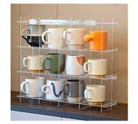 Porta-Tazze, Porta-Capsule da caffè in Acrilico Trasparente, Organizer Antipolvere con Coperchio, Elegante Porta-Tazze da caffè per casa e Ufficio, Accessori per Bar (500x100x540mm)