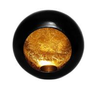 Porta Tealight Oro Nero Rechaudkerzen Lanterna a Vento Metallo Wandteelicht