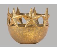 Porta Tealight Stelle Oro Decorazione Natalizia 13 X Ø 13 CM Baden 1225465