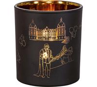 Porta Tealight Vetro Tre Nocciole per Cenerentola Motivo di Fiaba Deko 9x8 CM