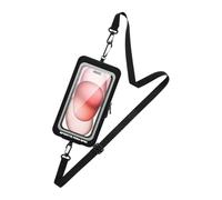 Porta telefono a tracolla resistente all ' acqua con tasca, Black | Vestibilità regolabile per uomini e donne, spazio multiuso per le chiavi del telefono essenziali, compagno