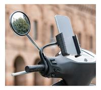 Porta telefono con fissaggio alla manopola sinistra dello scooter e moto