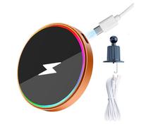 Porta telefono magnetico per auto Ricarica rapida wireless 15W con luce RGB