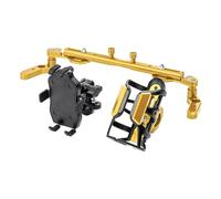 Porta Telefono Moto Per NMAX155 125 160 Moto Portaborraccia Portaborraccia Manubrio Regolabile Leva di Bilanciamento Supporto GPS Telefono(Set5 yellow)
