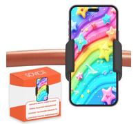 Porta telefono passeggino adattabile a smartphone con schermo fino a 7,6" porta telefono passeggino universale portacellulare passeggino universale nero