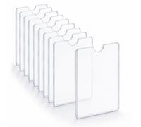 Porta Tessera, 10 Pezzi, Protezione Carte di Credito, Plastica Dura Trasparente, Portabiglietti da Visita Tascabili, Resistenza Agli Graffi, Cover Carta di Credito, Per Portafogli e Borse da Uomo