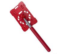 Porta tessere di parcheggio regolabile con asta telescopica progettato per caselli e punti di accesso, realizzato in robusto ABS per una gestione affidabile delle carte (rosso)