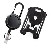 Porta Tessere Identificative Robusto, Set 1, ABS e PC Nero | Protezione Versatile e Sicura, Design Elegante, per Tessere e Carte d Identità
