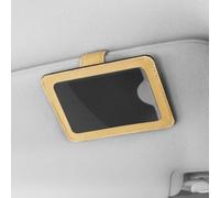 Porta tessere magnetico per auto per targa di parcheggio temporaneo e clip d'identità con magnete su entrambi i lati per un fissaggio sicuro (beige)