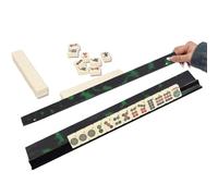Porta Tessere Mahjong In Acrilico | Colore Tartaruga Antiscivolo Magnetico,Combo Supporto e Spingitore per Tessere Mahjong - Per Feste, Club, Riunioni Di Famiglia, Centri Anziani, Casa, Viaggi