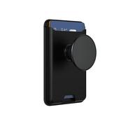 PopSockets: PopWallet per MagSafe - Con presa - Include anello adattatore per MagSafe - Sottile portacarte riposizionabile per smartphone e custodie - SoftGoods - Black