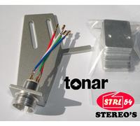 Porta testina fono Per Lenco Argento Alluminio Tonar Phono Cartuccia Scocca